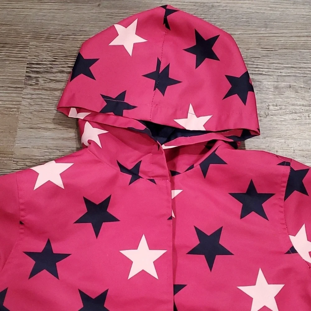 Gymboree Star Rain Jacket Size Medium 7/8